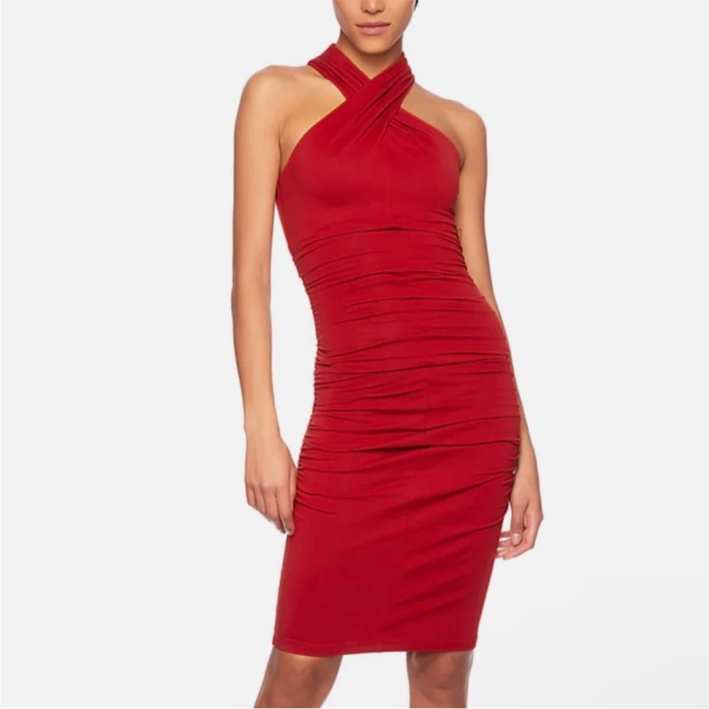 NWT Susana Monaco Red Halter Dress size XS